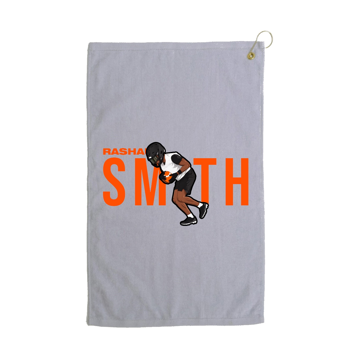 Golf Towel — Player Name in Grey