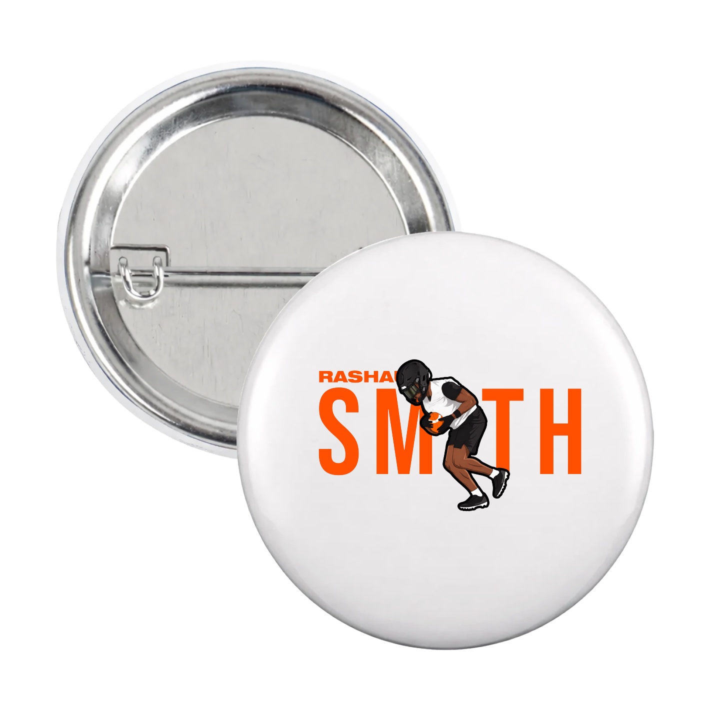 Game Day Button — Player Name in White