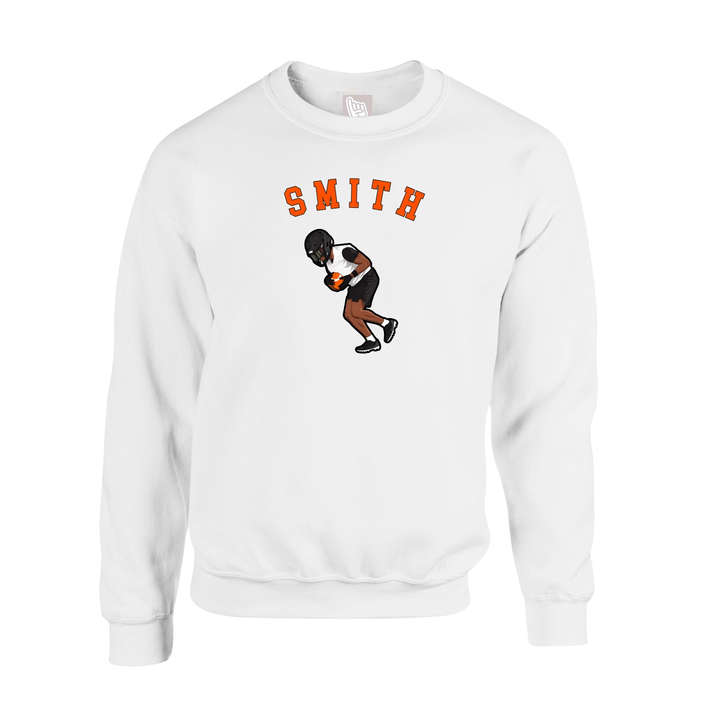Fleece Crew — Shirsey Arch in White