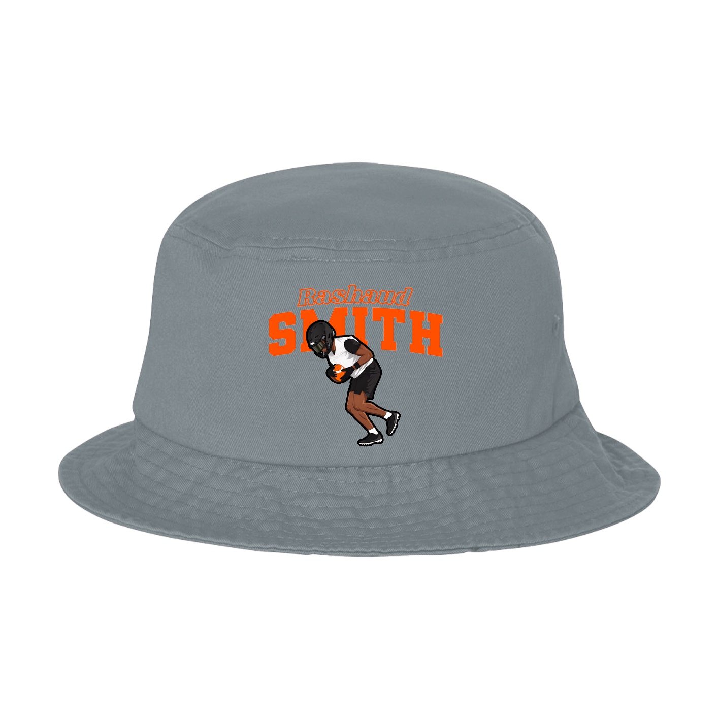 Bucket Cap — Name Arch in Grey