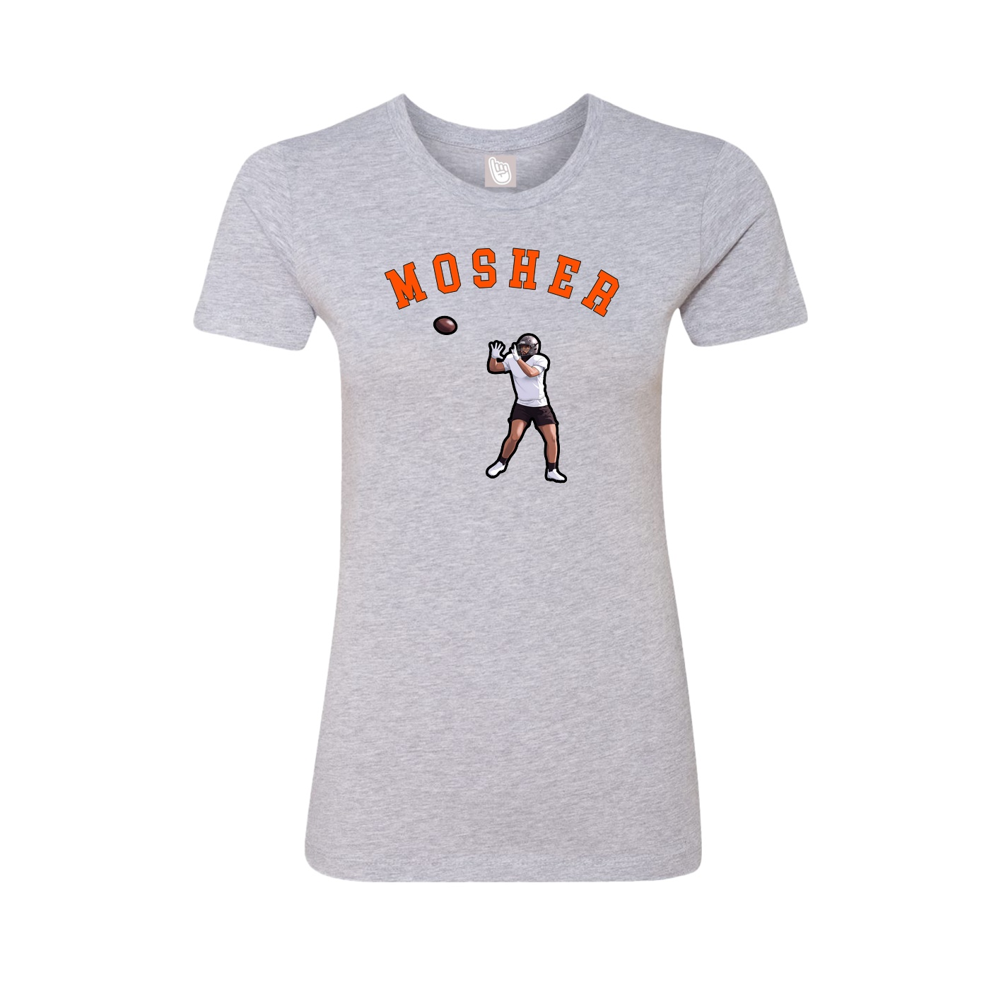 Fitted Women's Tee — Shirsey Arch in Grey