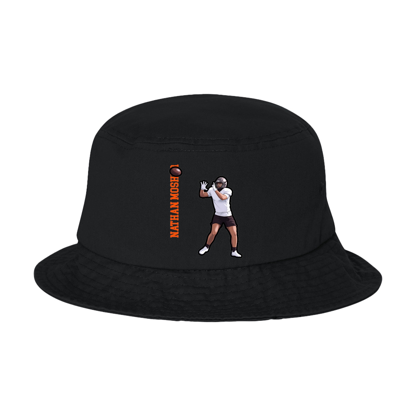 Bucket Cap — Name Vertical in Black