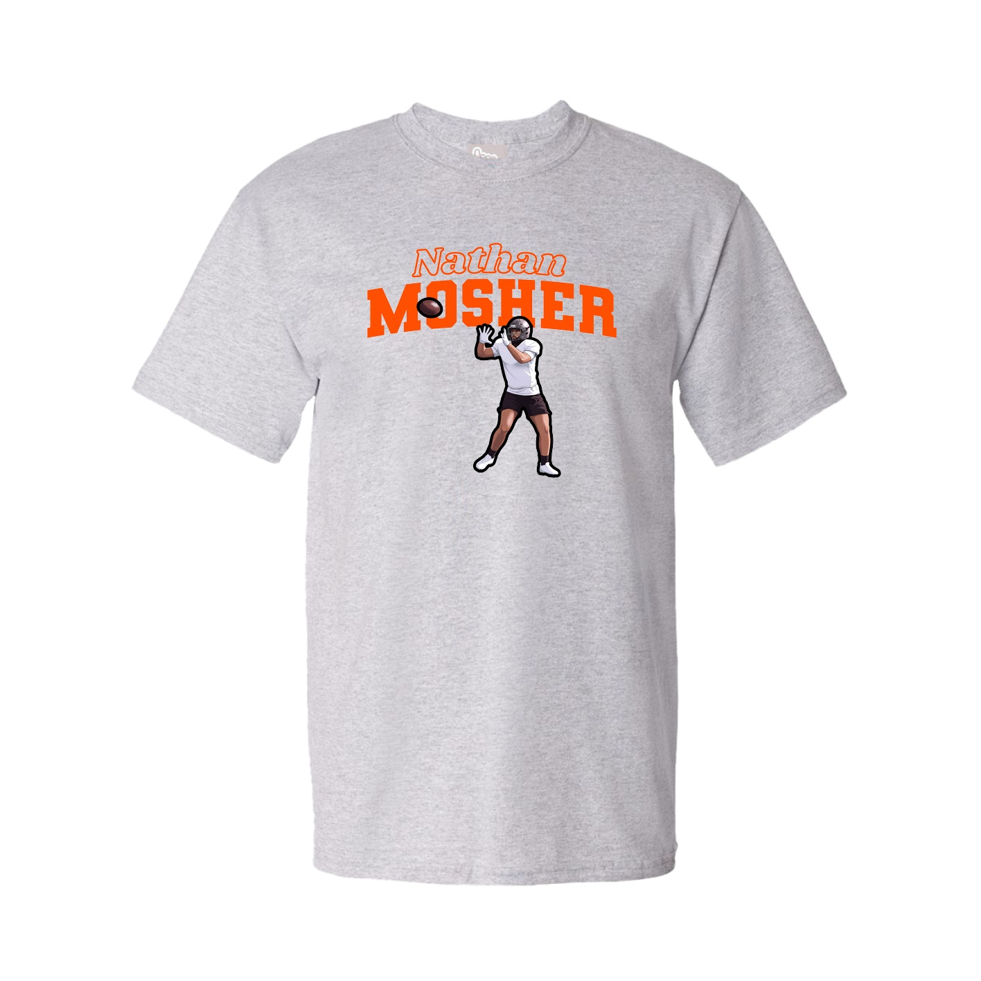 Tee — Name Arch in Grey