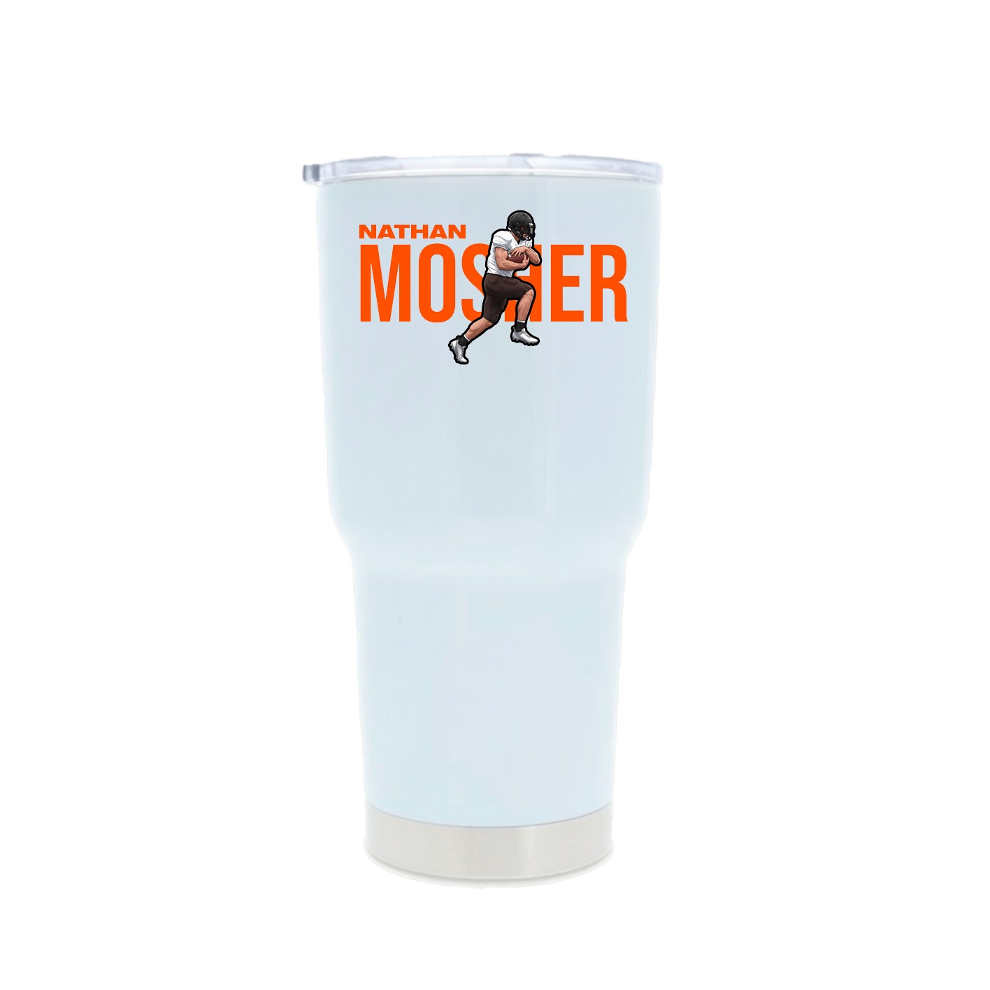 30oz Stainless Steel Tumbler — Player Name in White