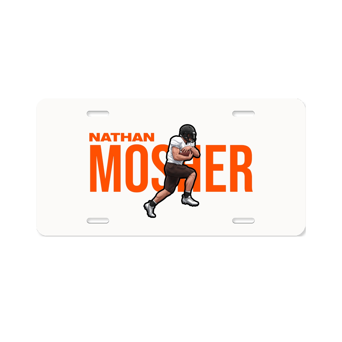 License Plate — Player Name in Classic