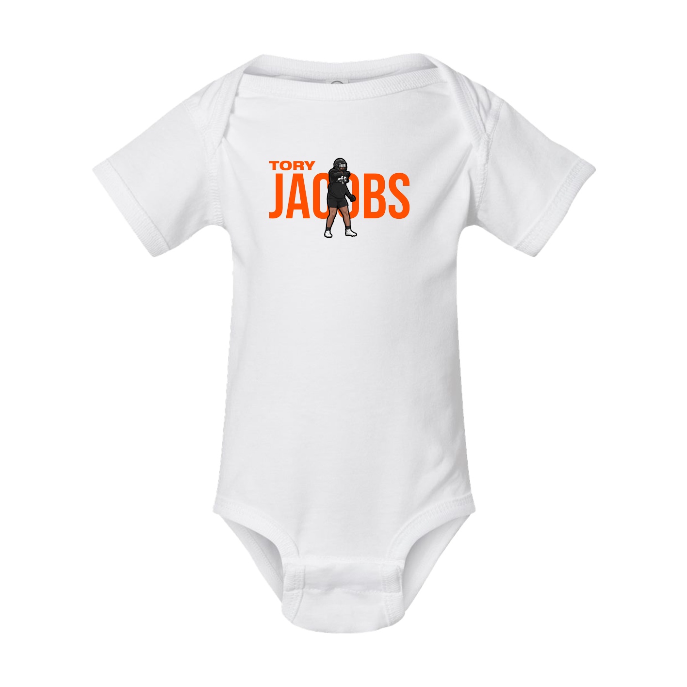 Baby Onesie — Player Name in White
