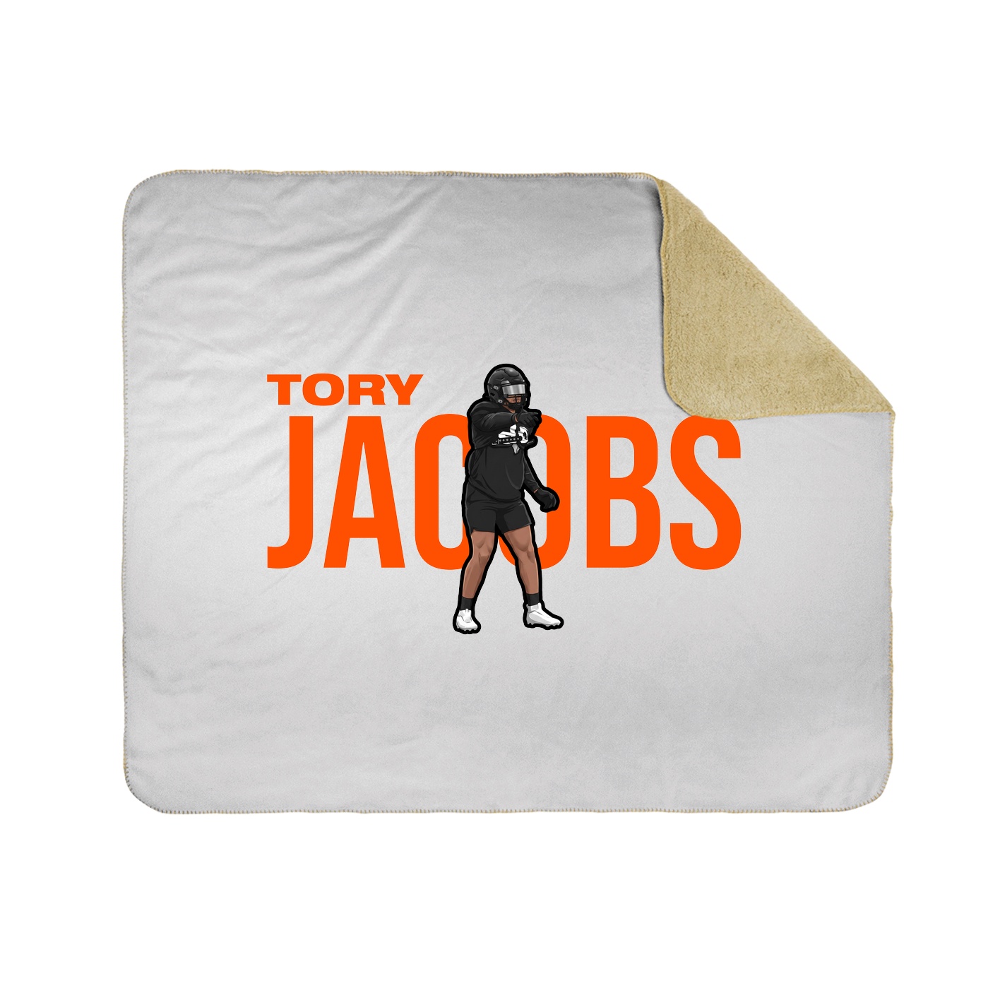 Throw Blanket — Player Name in White