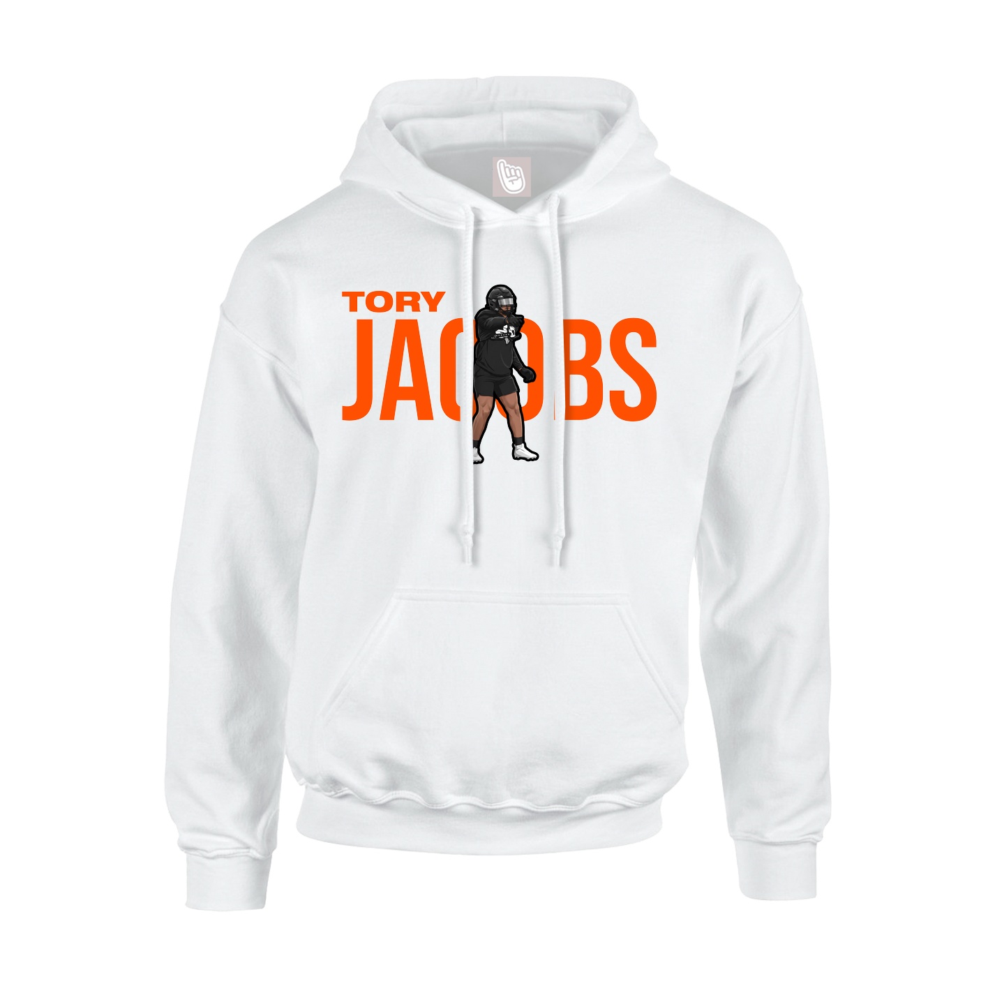 Youth Hoodie — Player Name in White