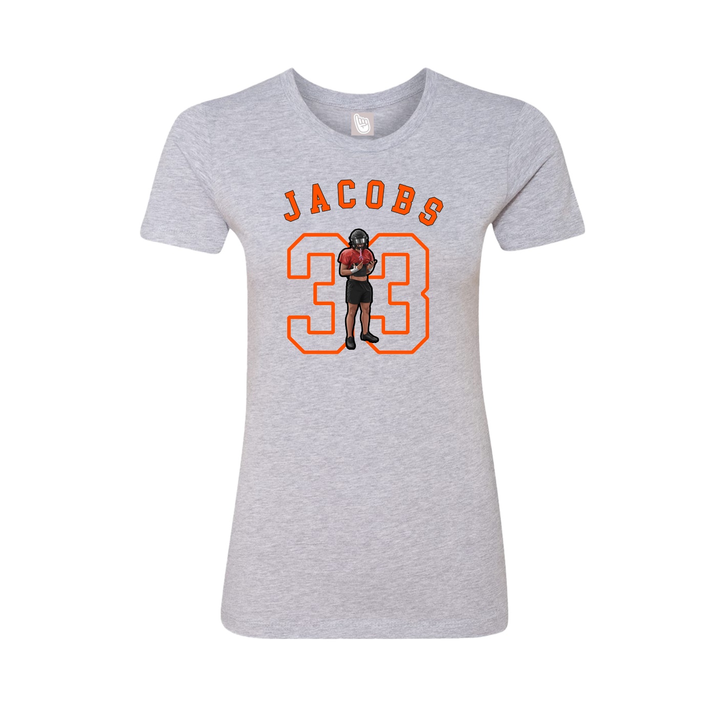 Fitted Women's Tee — Shirsey Arch in Grey