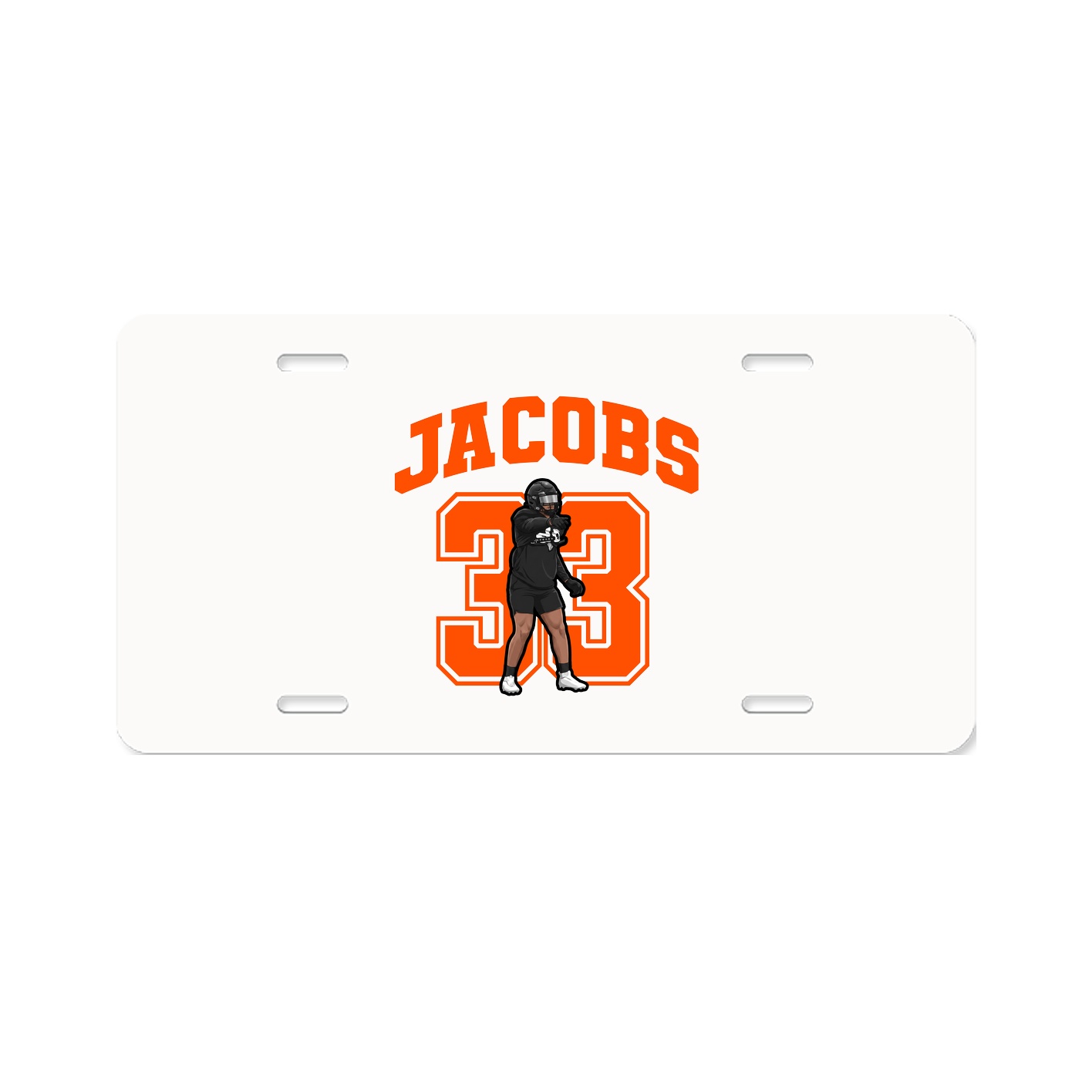 License Plate — Number in Classic