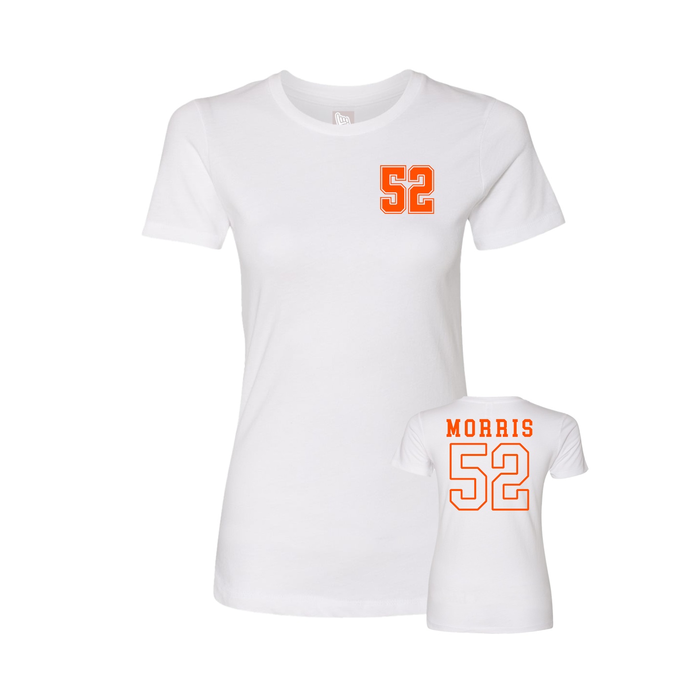 Womens Tee — Chest Back in White