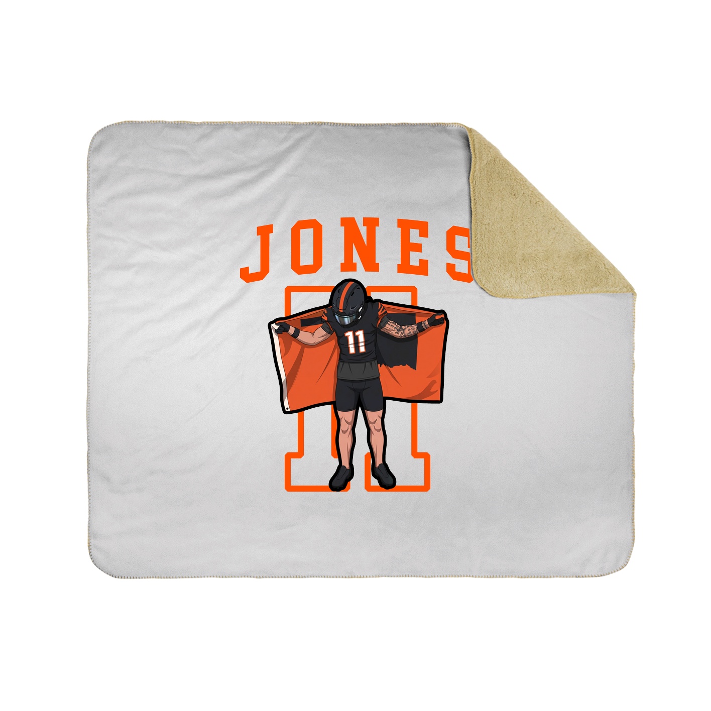 50x60 Sherpa Lined Throw Blanket
