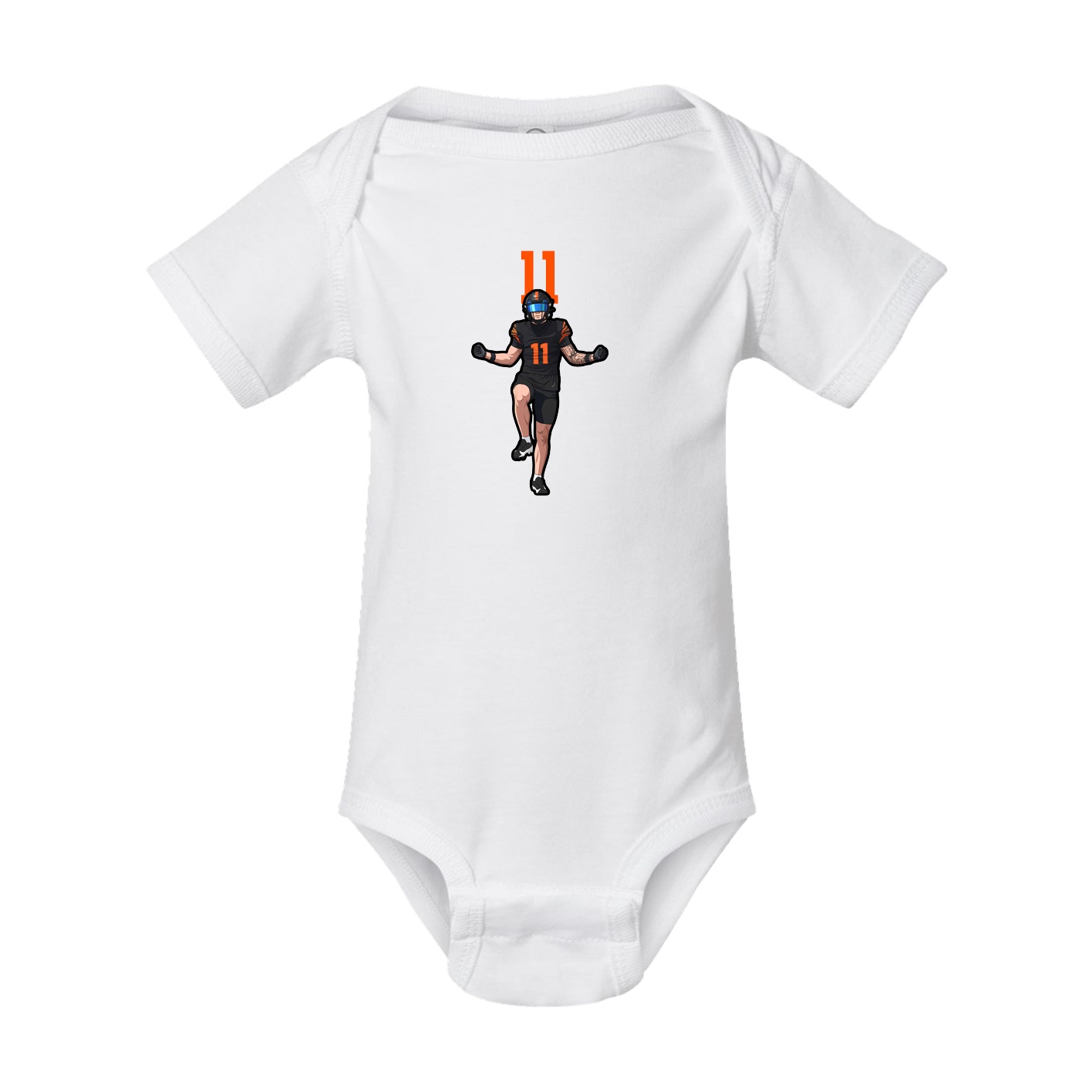 Baby Onesie — Number Top in White