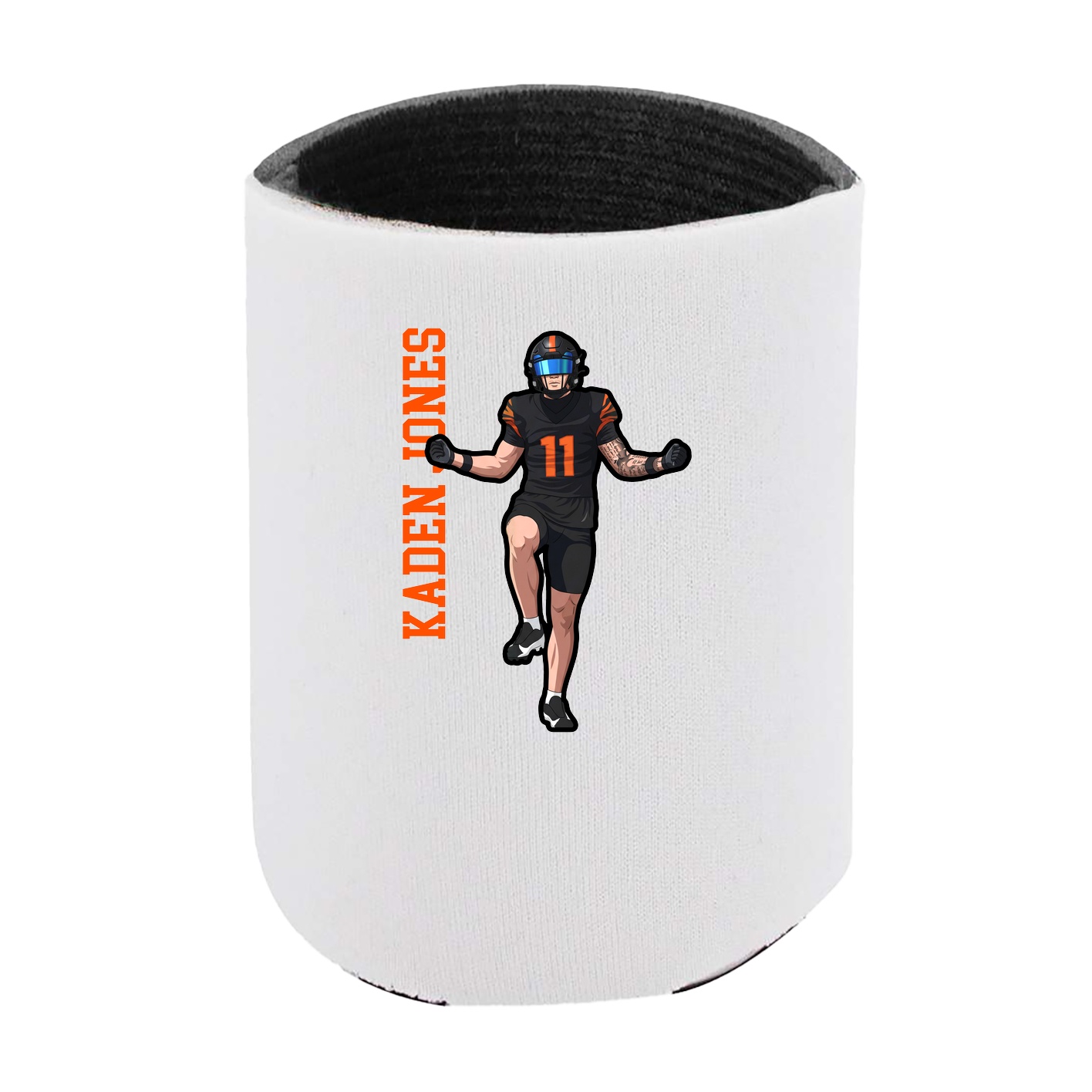 Can Holder — Name Vertical in White