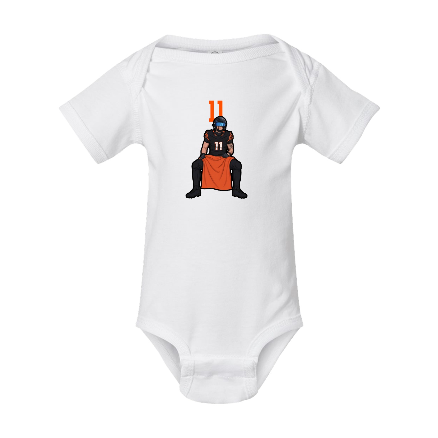Baby Onesie — Number Top in White