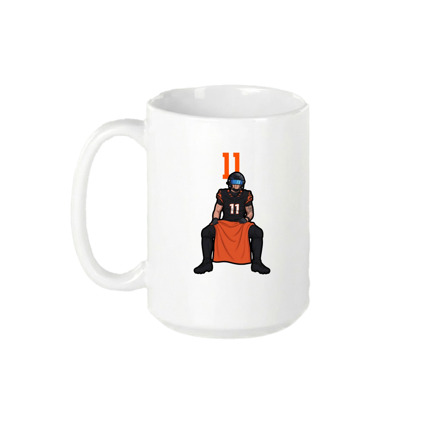 15oz Coffee Mug — Number Top in White