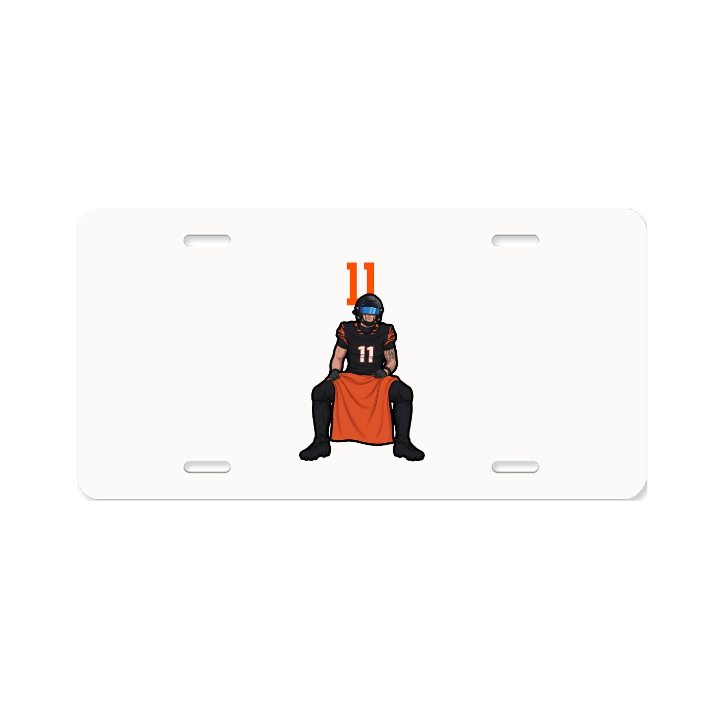 License Plate — Number Top in Classic