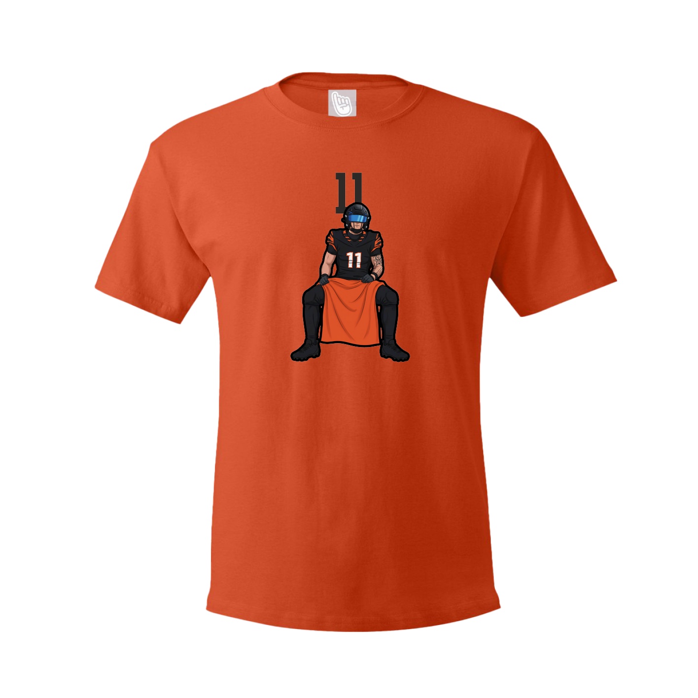Youth Tee — Number Top in Orange