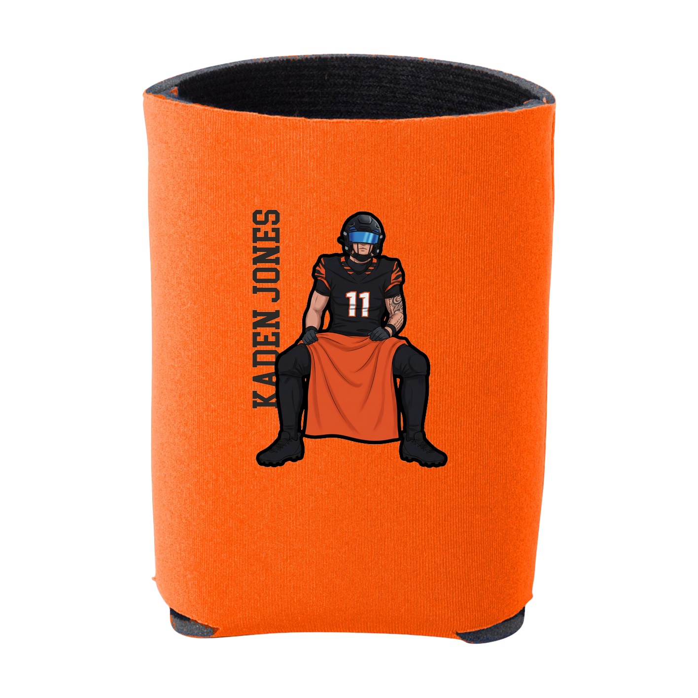 Can Holder — Name Vertical in Orange