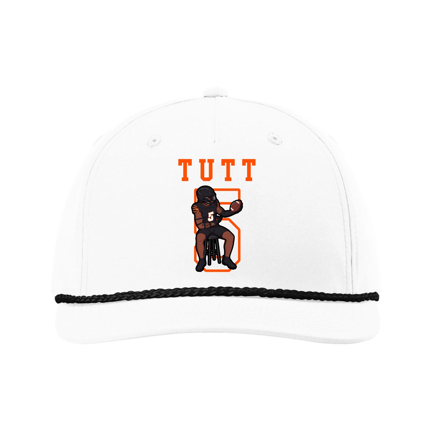 Five-Panel Classic Rope Cap — Shirsey in White
