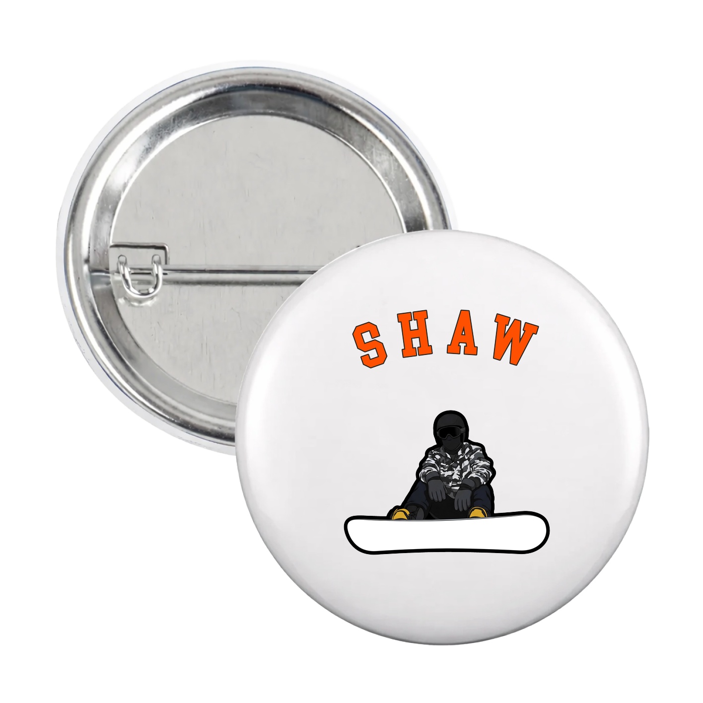 Game Day Button — Shirsey Arch in White