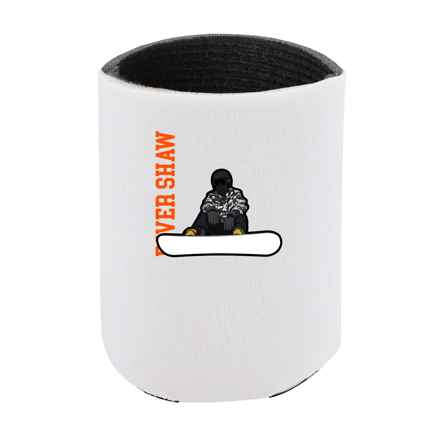 Can Holder — Name Vertical in White