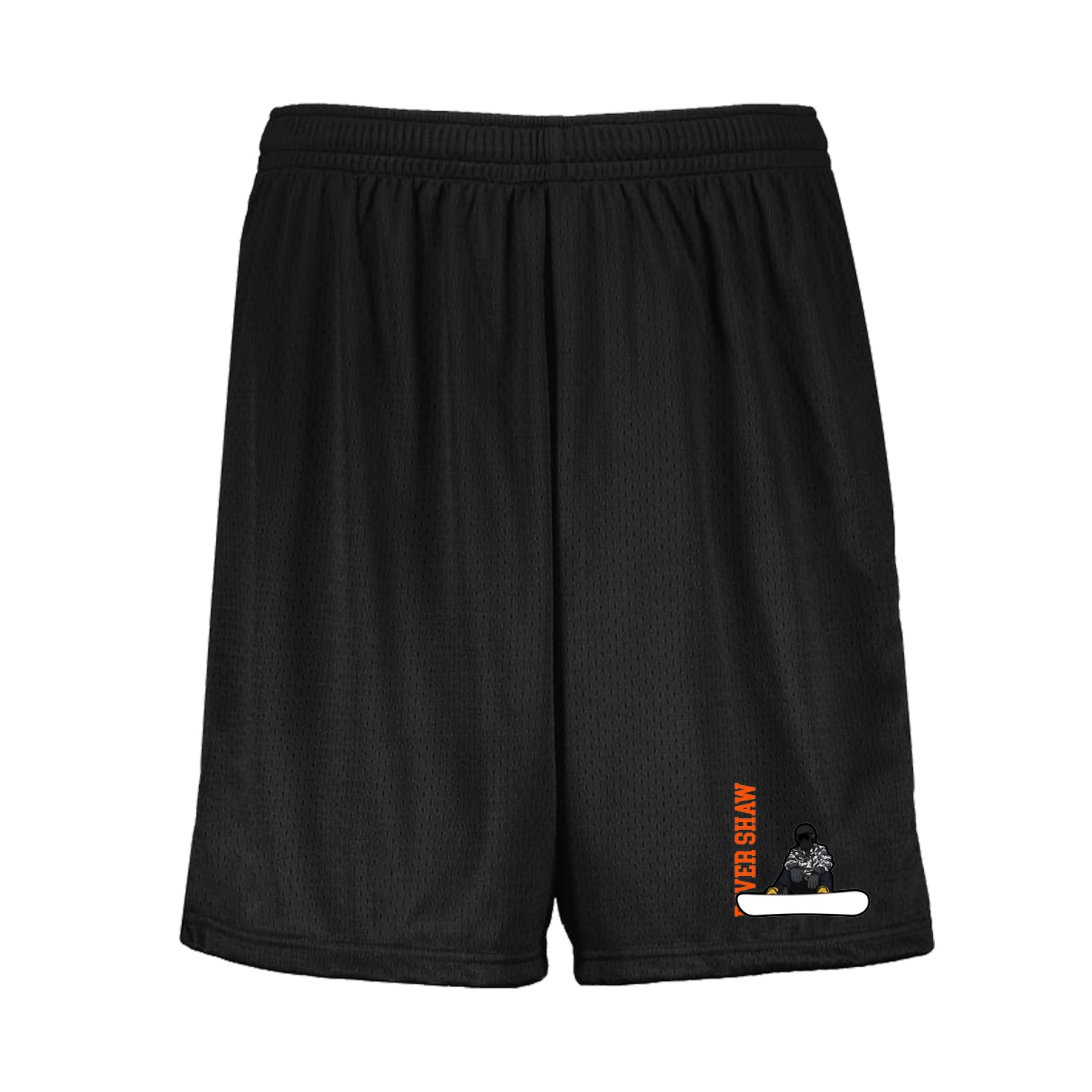 Shorts — Name Vertical in Black