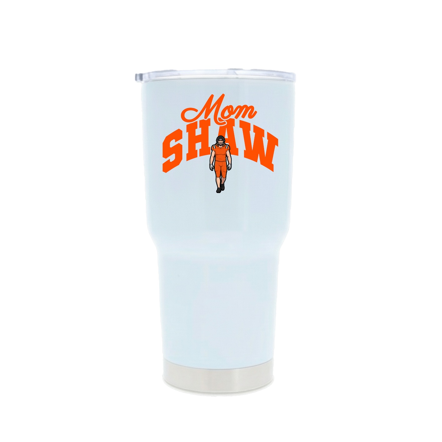 30oz Stainless Steel Tumbler — Mothers Day Arch in White