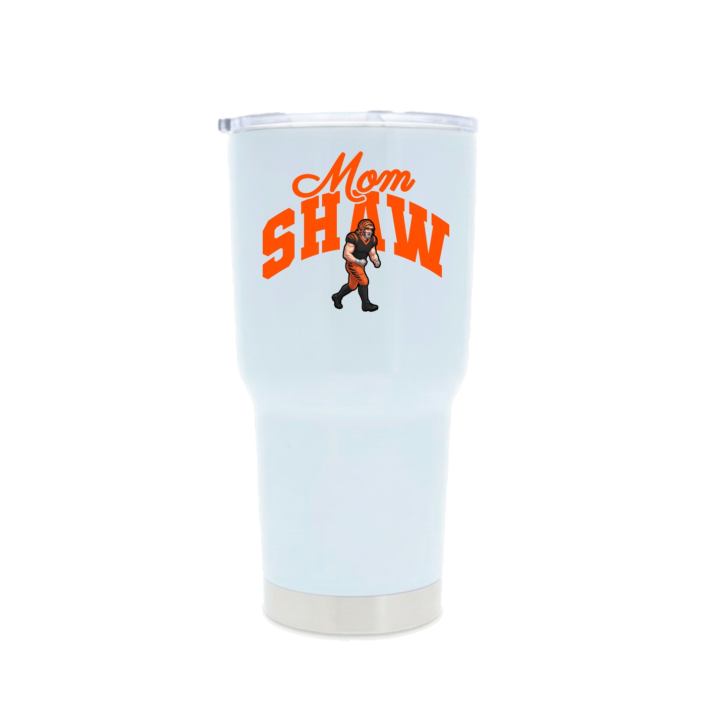 30oz Stainless Steel Tumbler — Mothers Day Arch in White