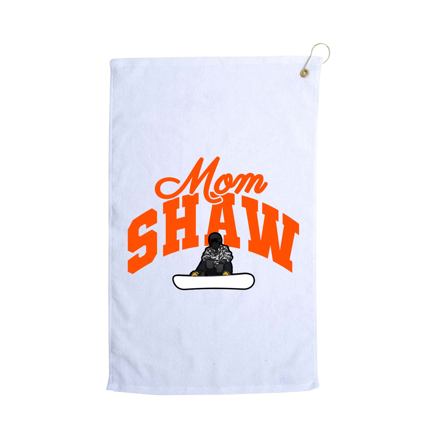 Golf Towel — Mothers Day Arch in White