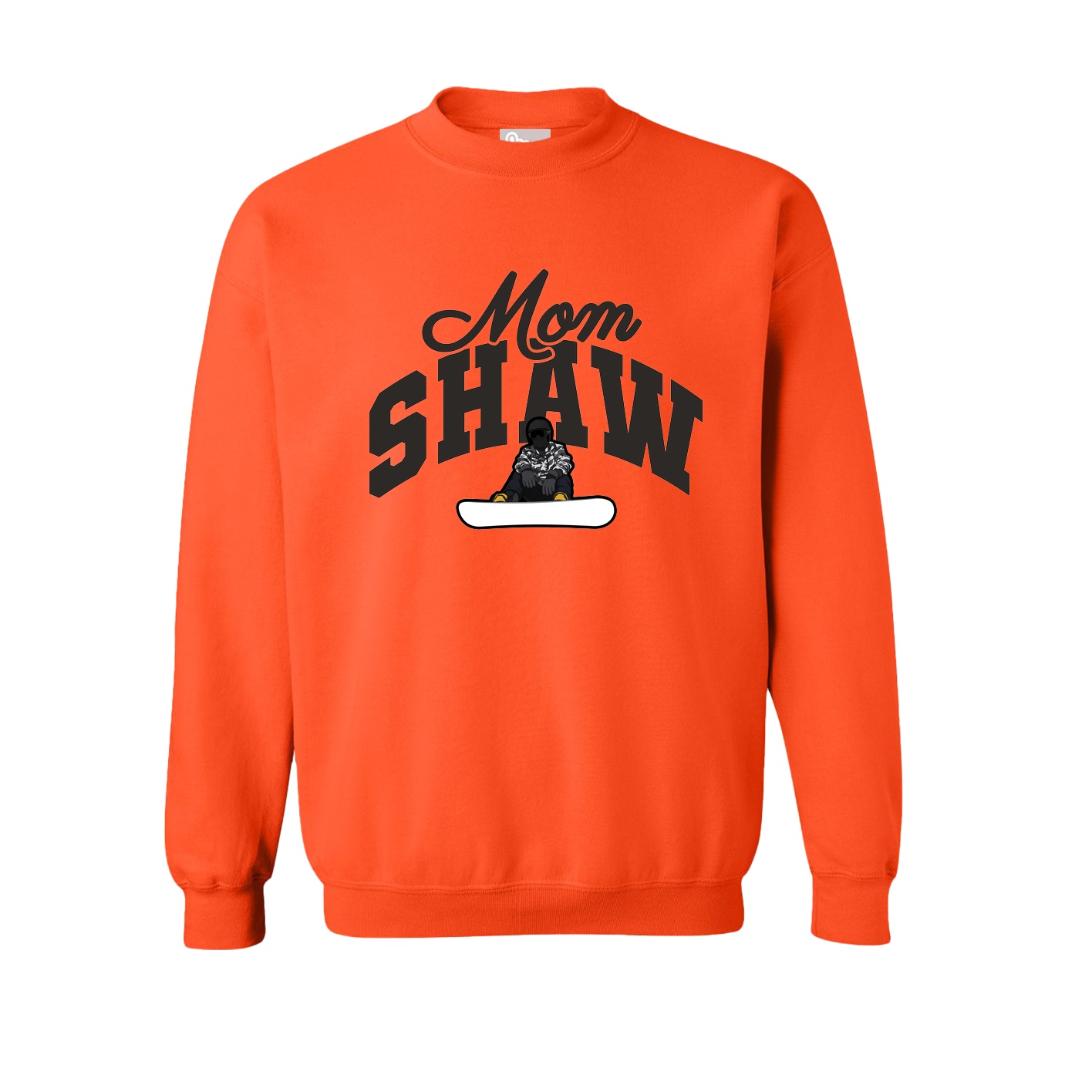 Fleece Crew — Mothers Day Arch in Orange
