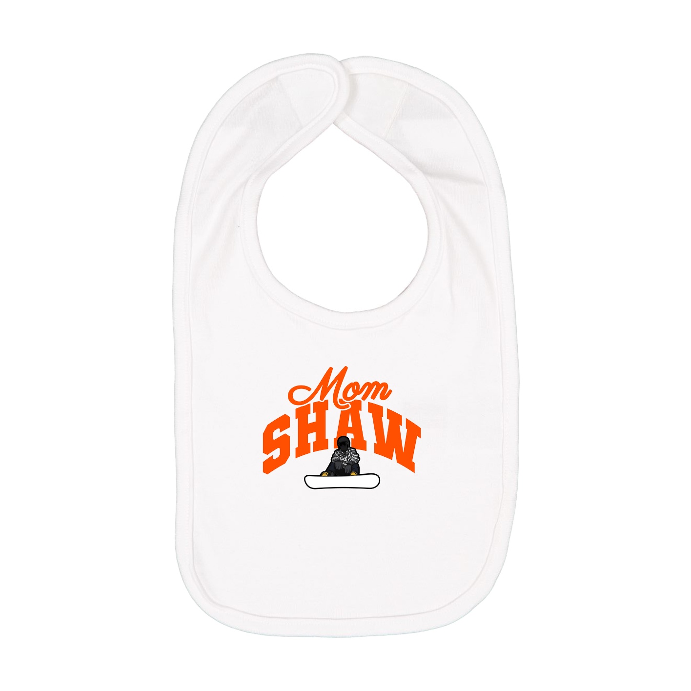 Infant Bib — Mothers Day Arch in White