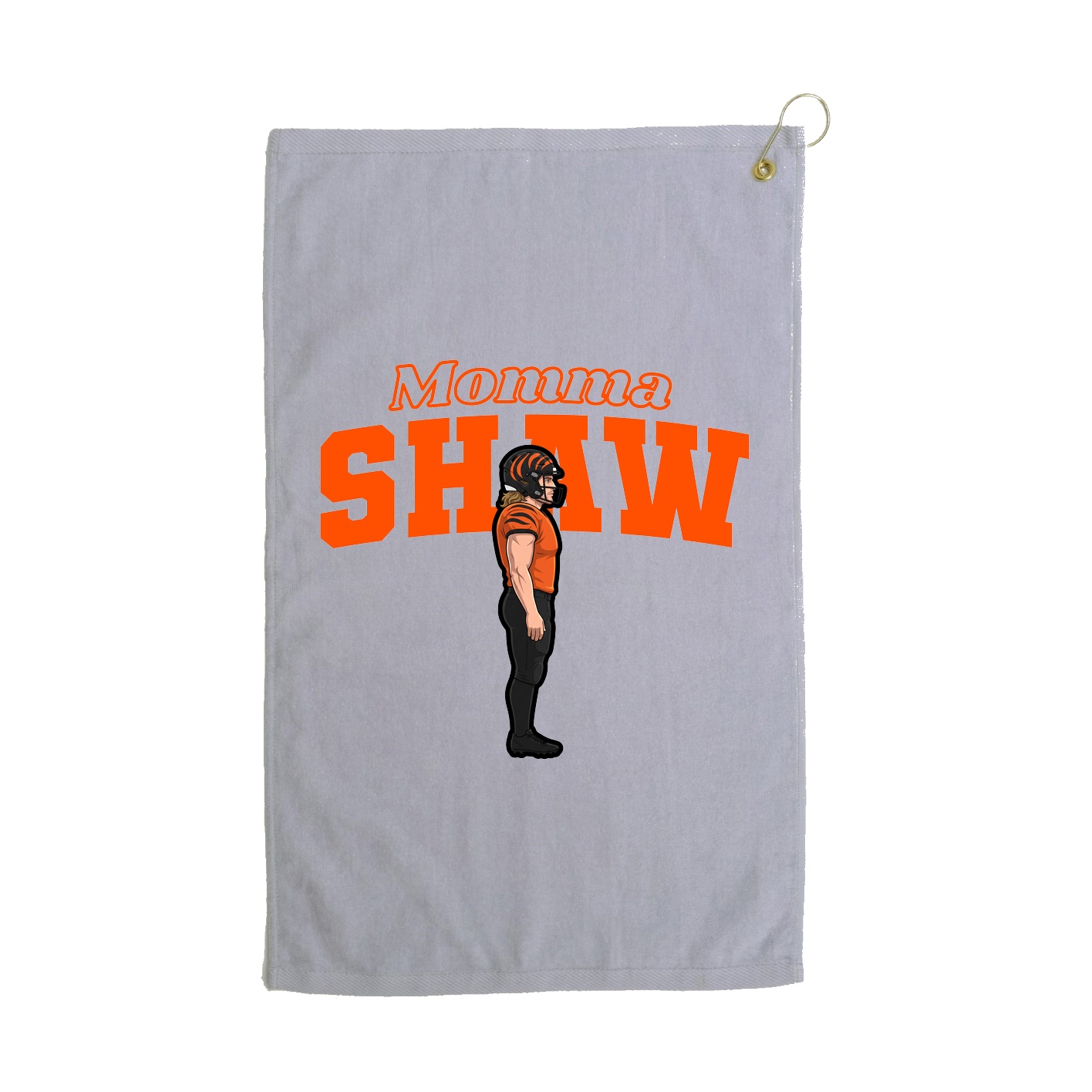 Golf Towel — Mothers Day Block in Grey