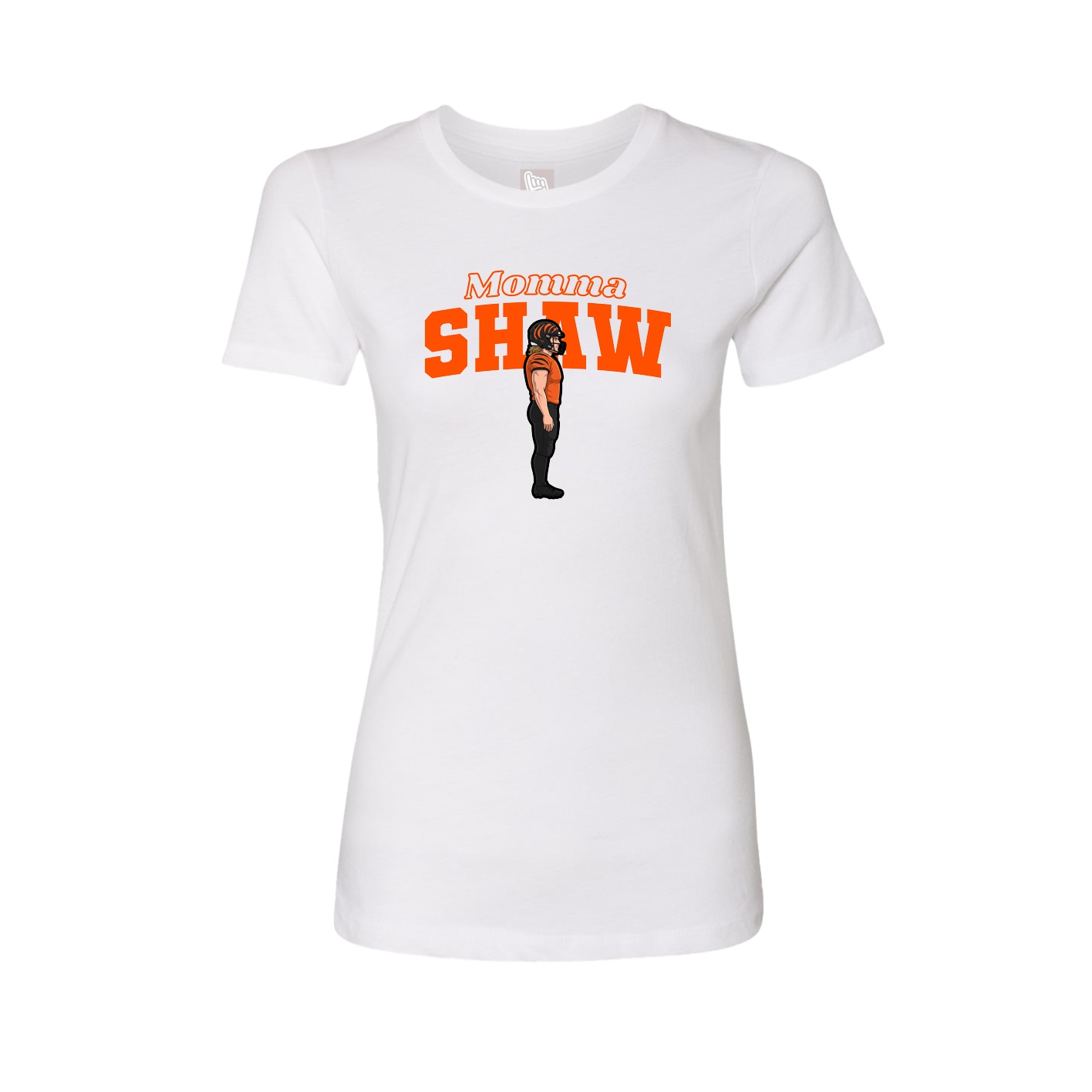 Womens Tee — Mothers Day Block in White