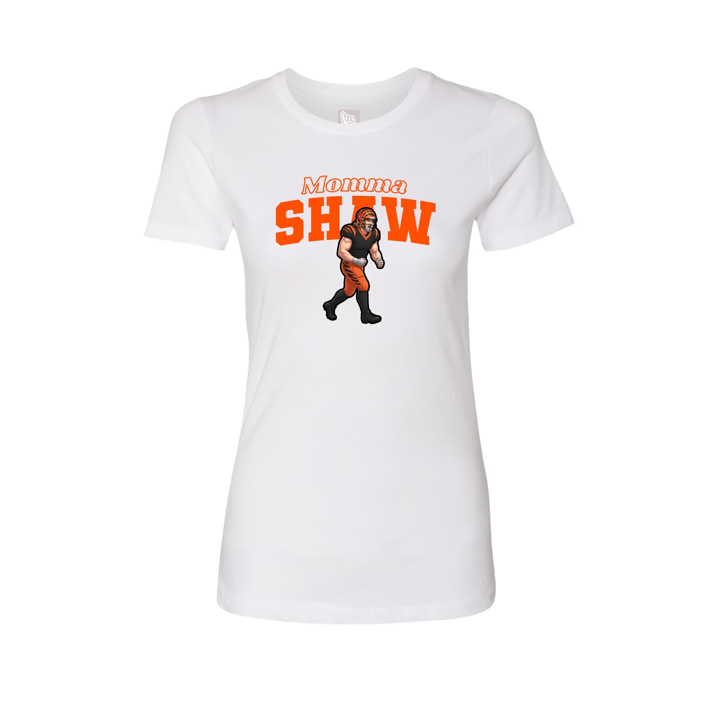 Womens Tee — Mothers Day Block in White