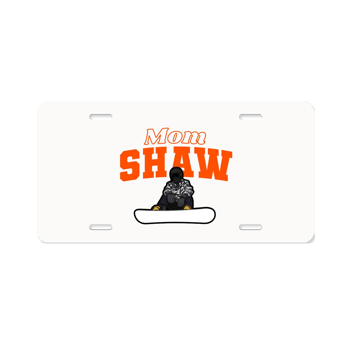License Plate — Mothers Day Block in Classic