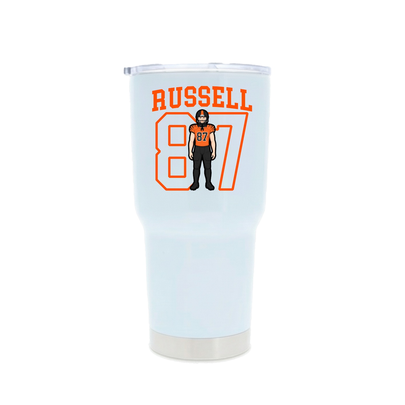30oz Stainless Steel Tumbler — Shirsey in White