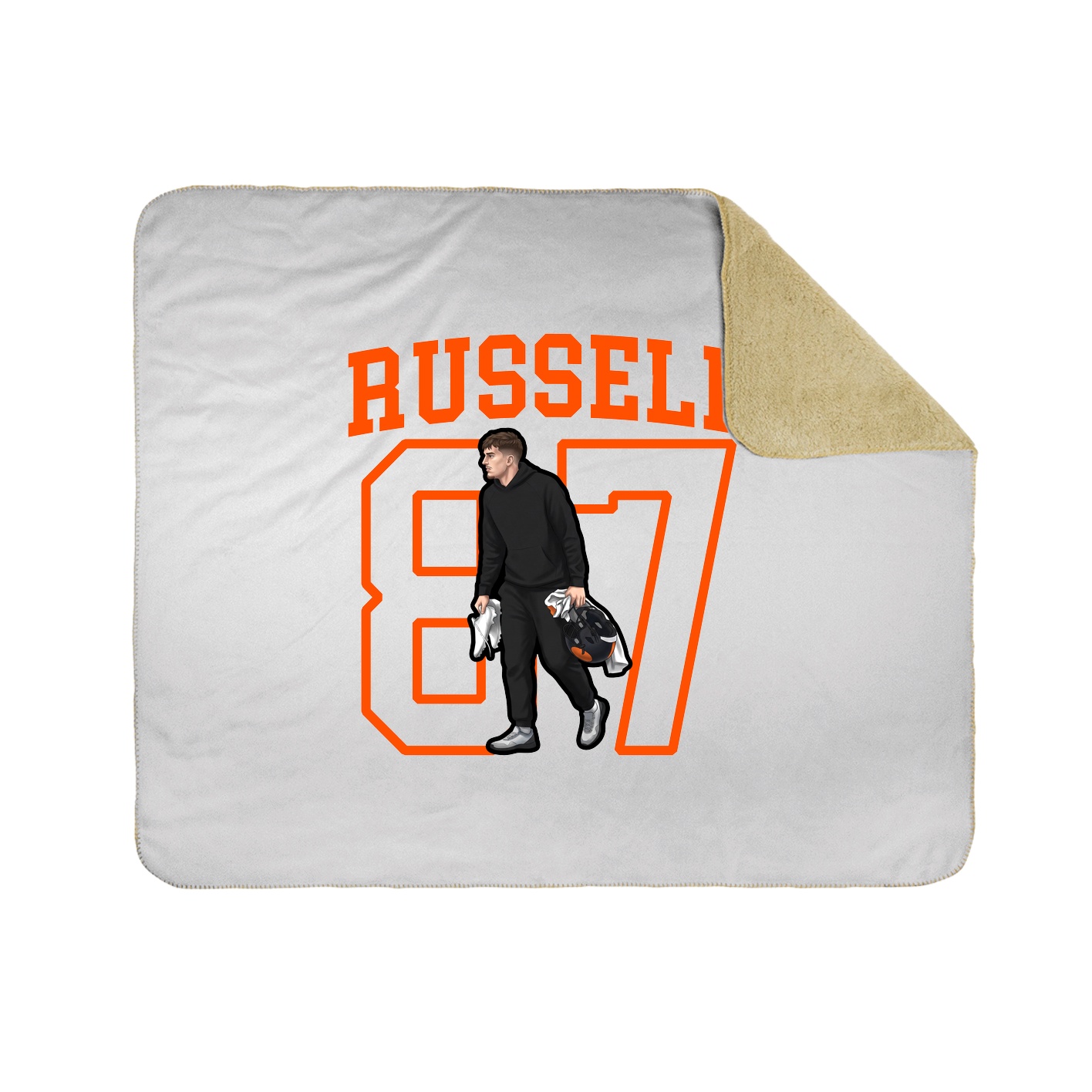 50x60 Sherpa Lined Throw Blanket