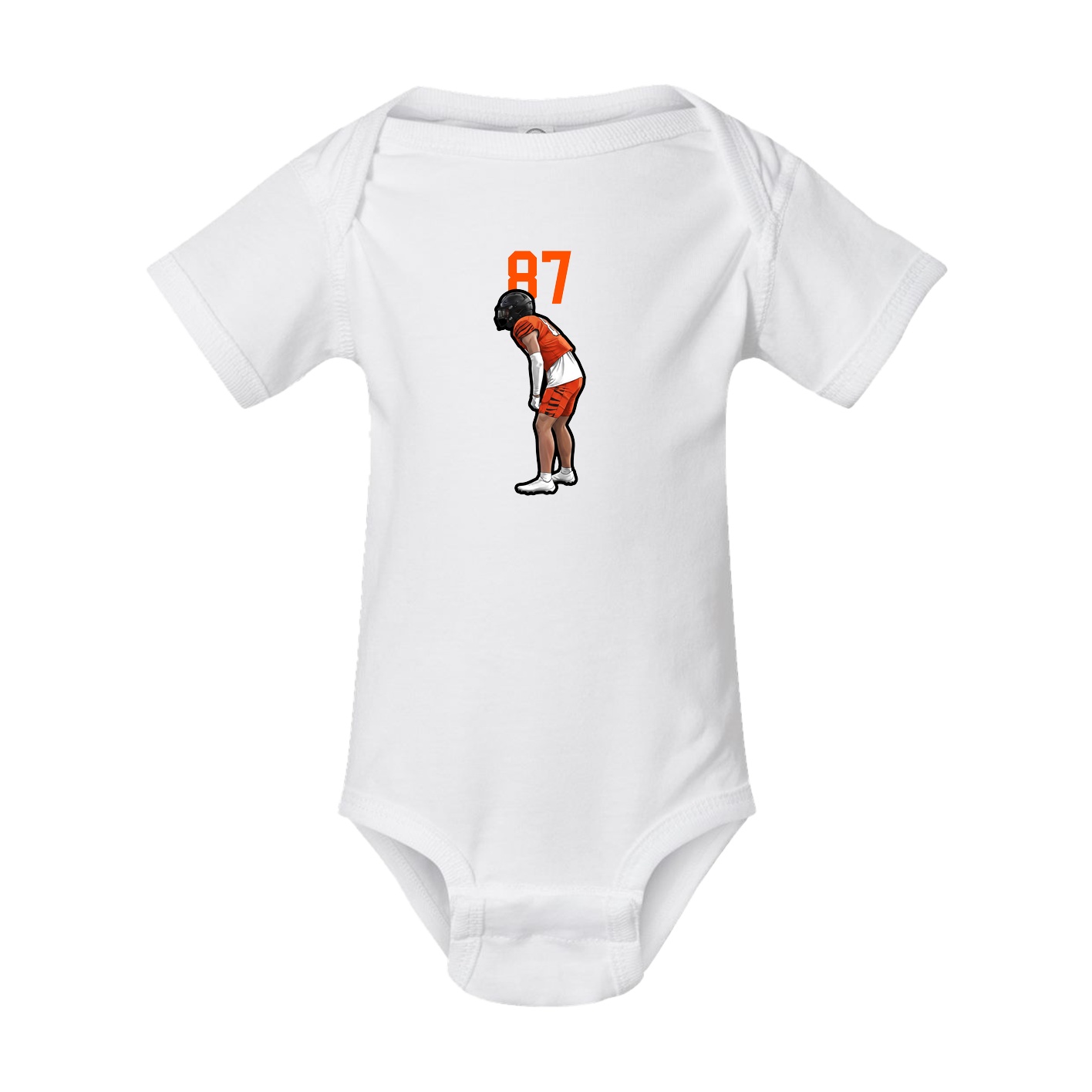 Baby Onesie — Number Top in White