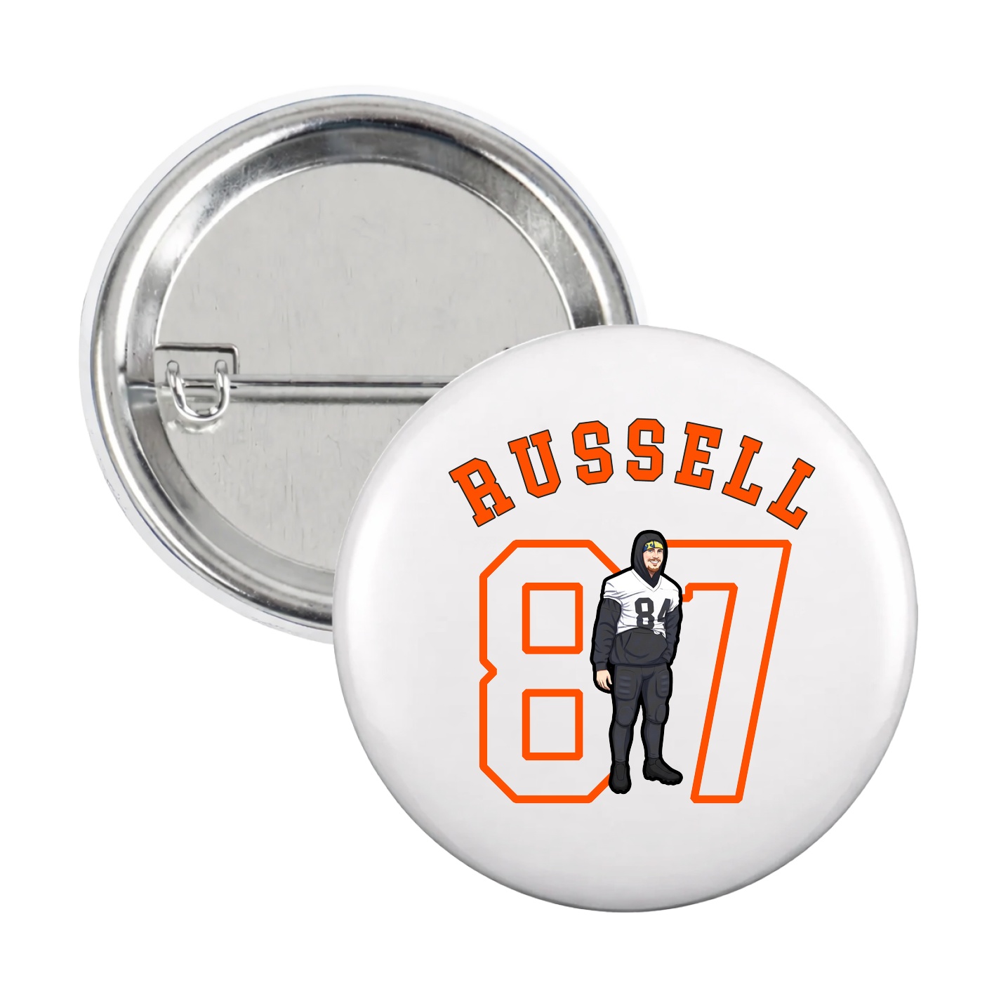Game Day Button — Shirsey Arch in White