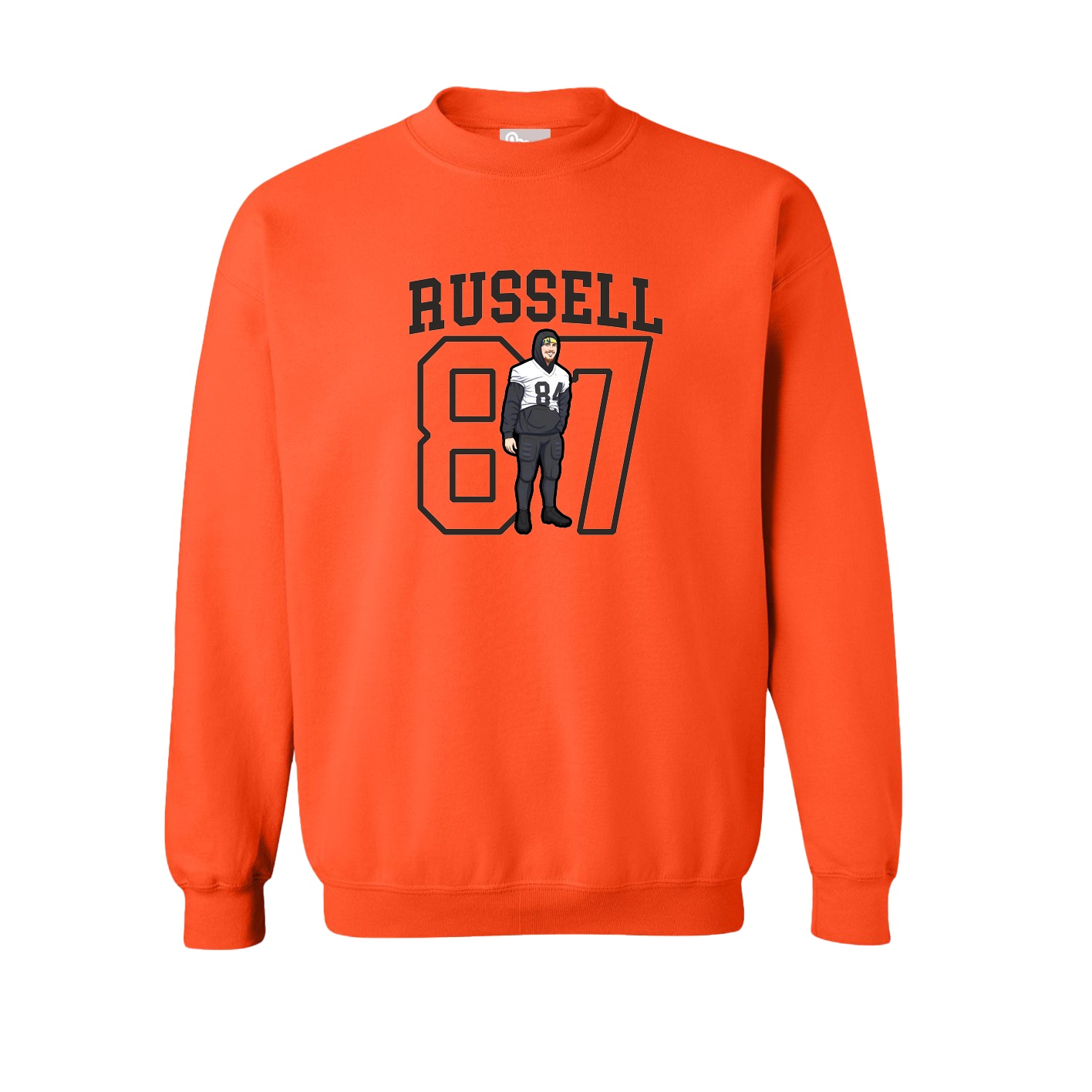 Fleece Crew — Shirsey in Orange