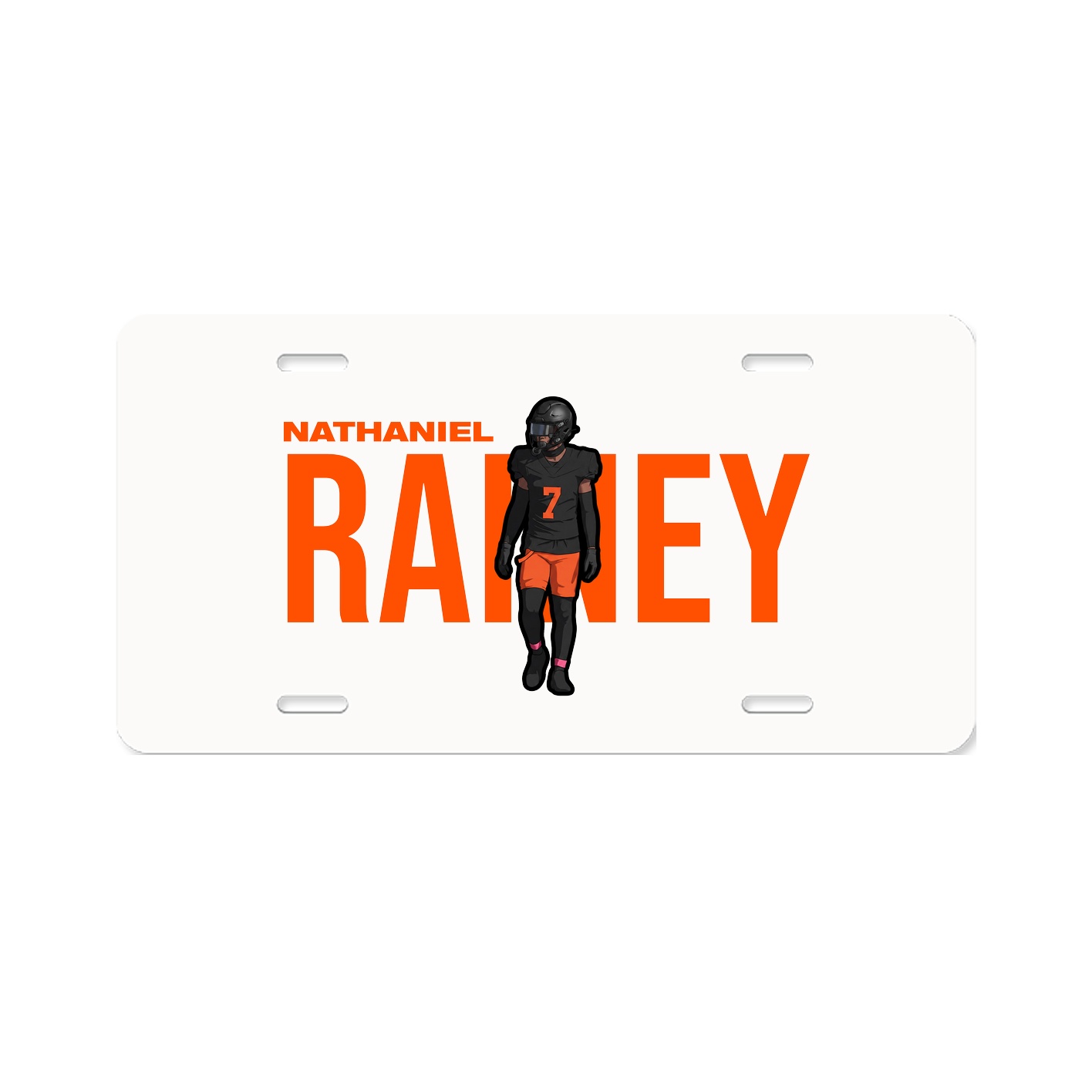 License Plate — Player Name in Classic
