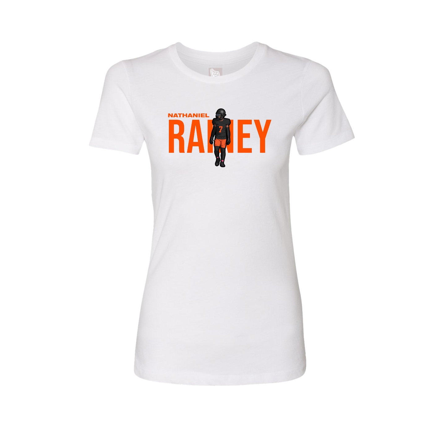 Womens Tee — Player Name in White