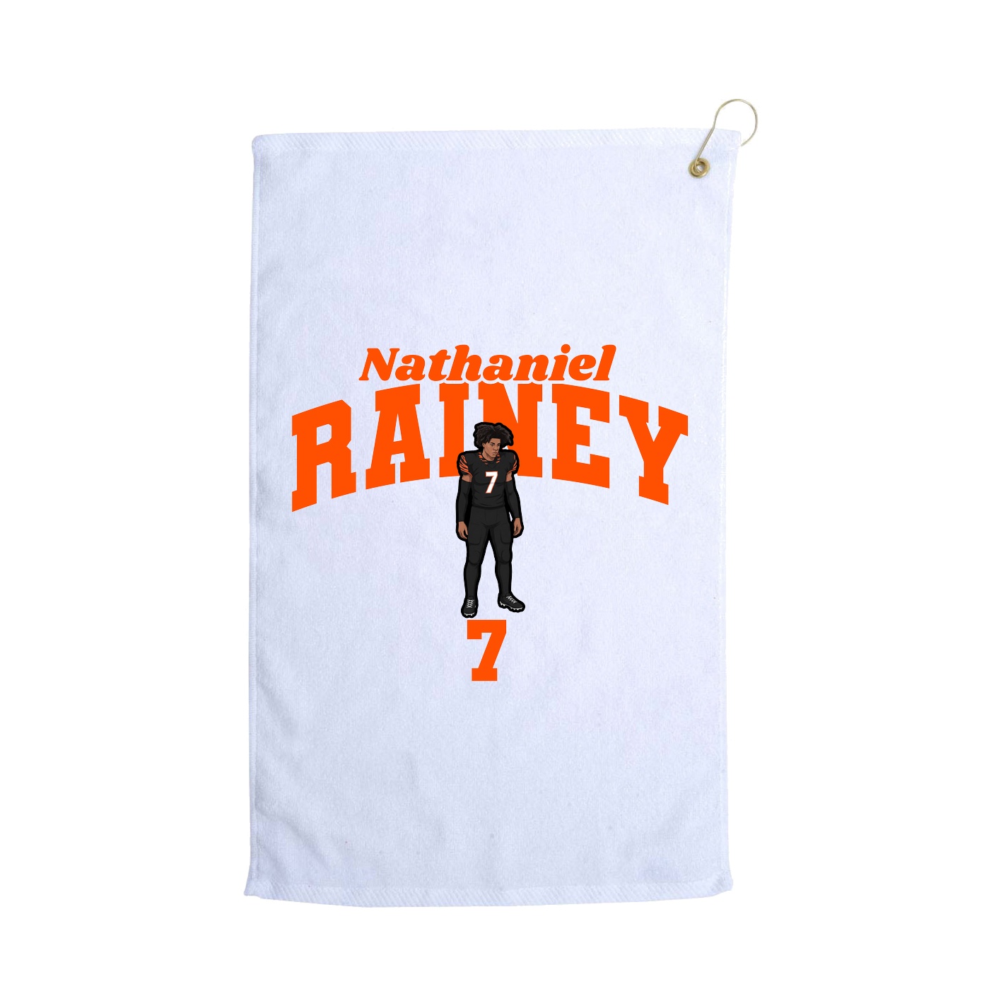 Golf Towel — Signature Arch in White