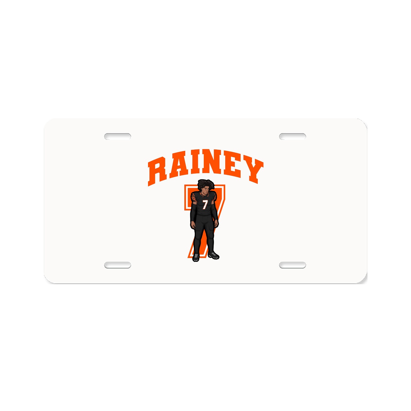 License Plate — Number in Classic