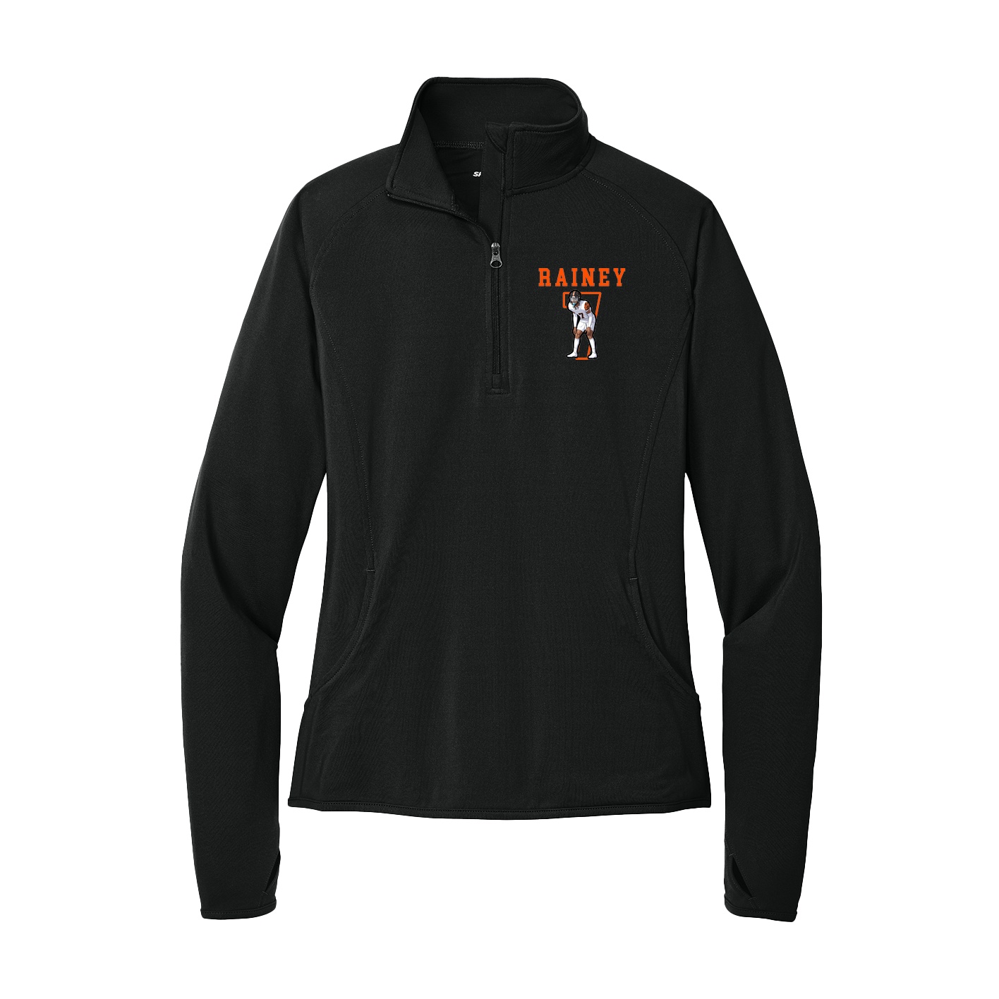 Women's Q-Zip Pullover — Shirsey in Black