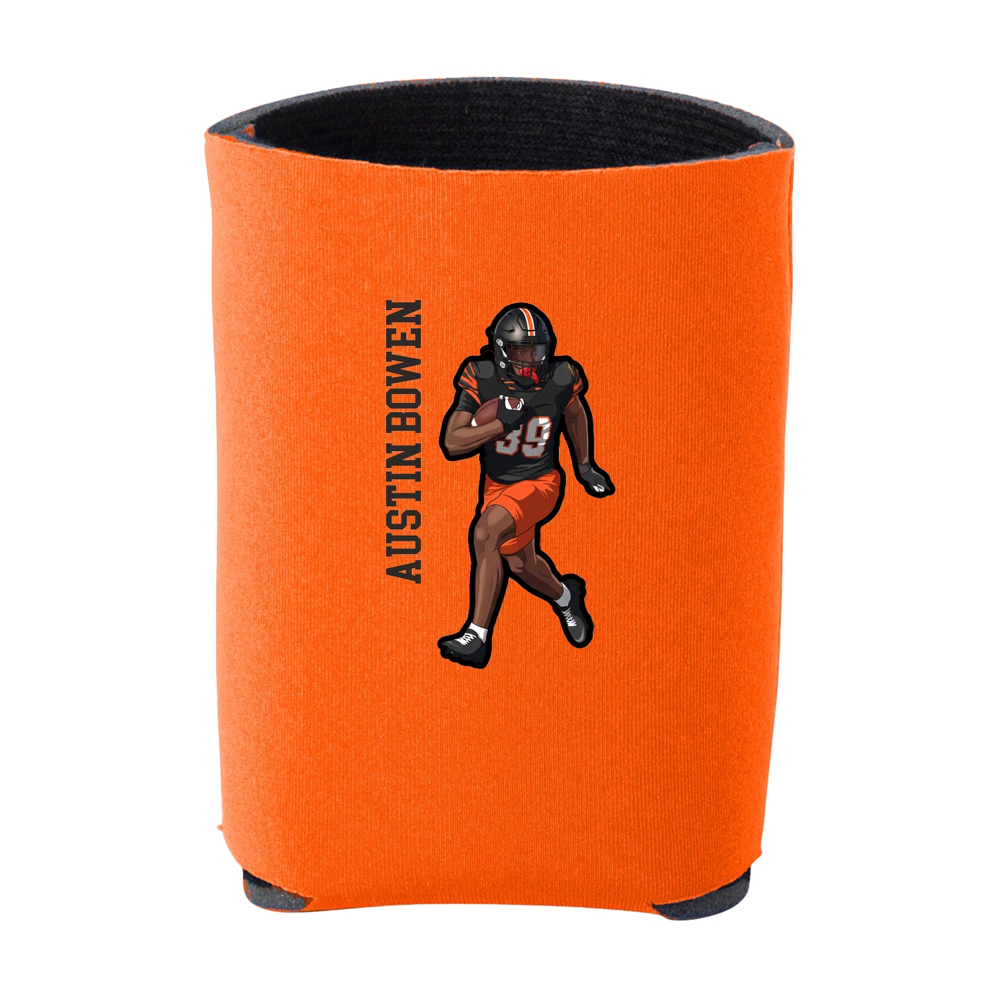 Can Holder — Name Vertical in Orange