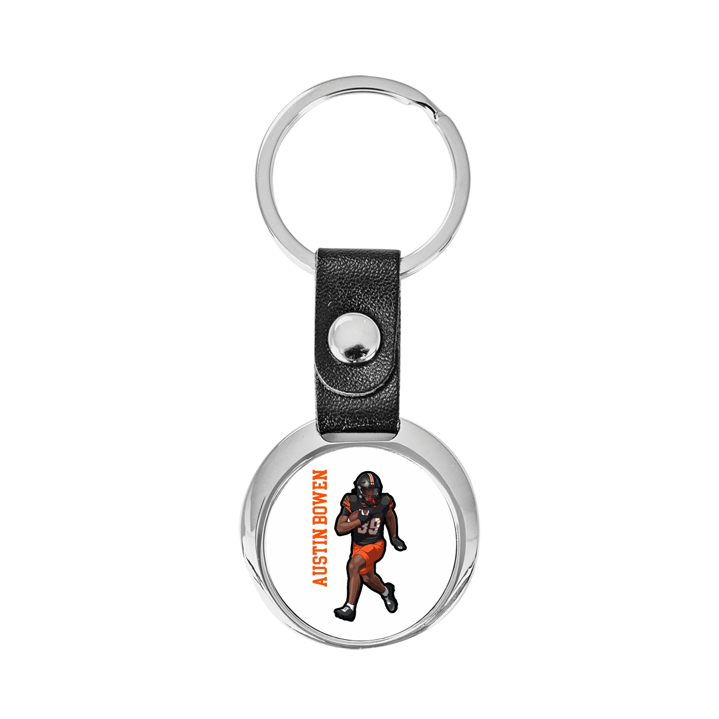 Key Chain — Name Vertical in Classic
