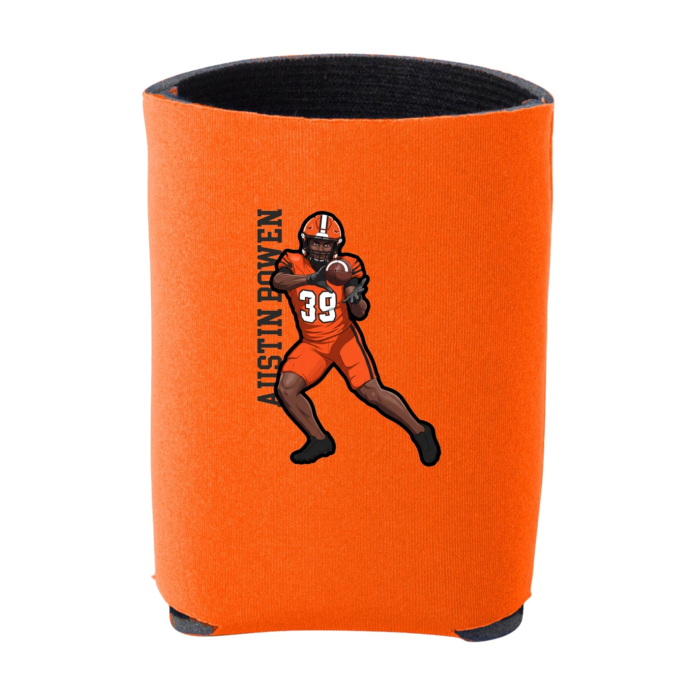 Can Holder — Name Vertical in Orange
