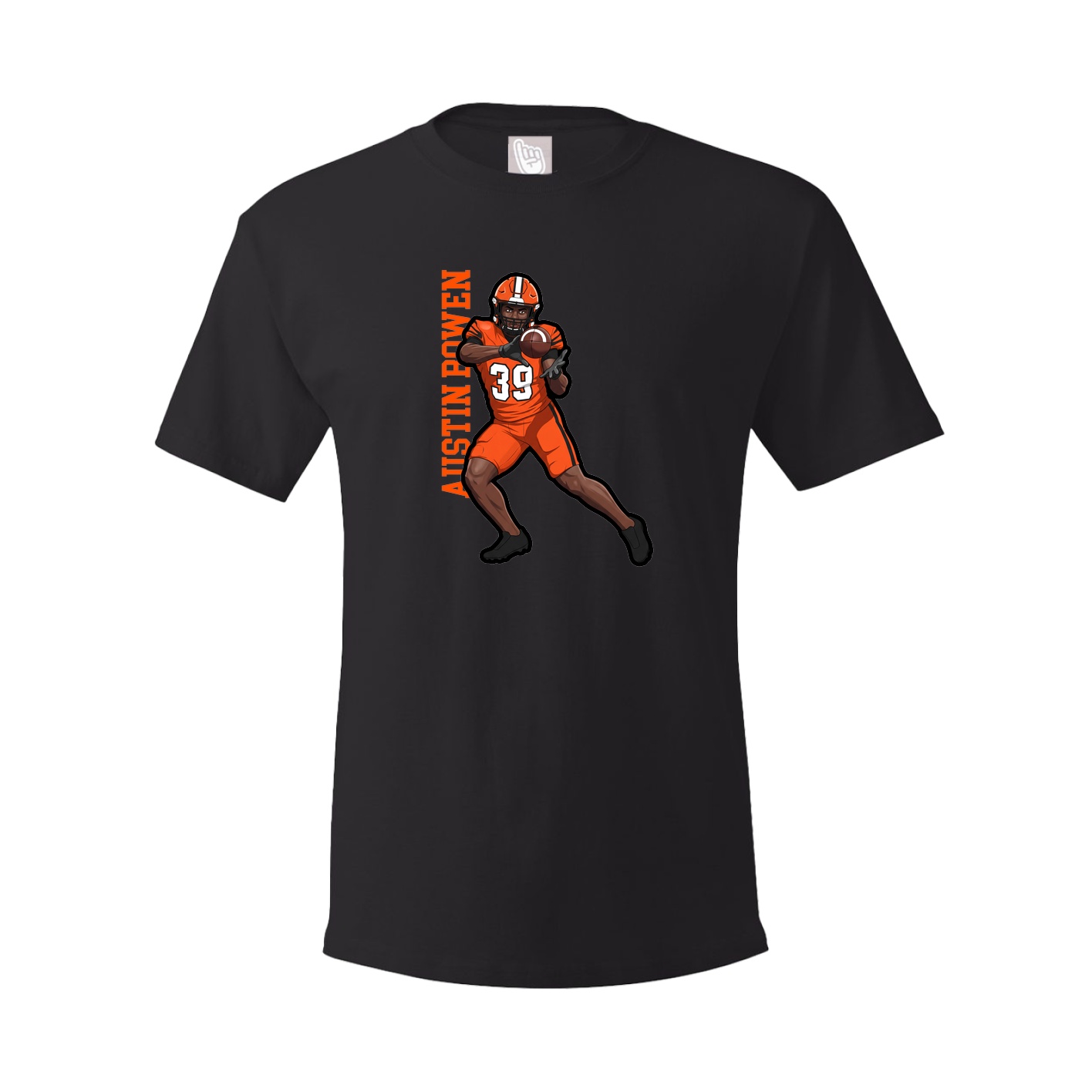 Tee — Name Vertical in Black